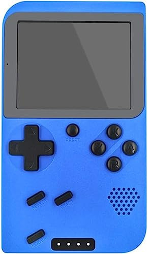 ZQJYMXY Console for Giochi Portatili, Console for Giochi Mini Tascabile retrò Portatile con Power Bank da 8000 mAh e Funzione Torcia a LED 400 Giochi FC Classici integrati (Color : Blue)