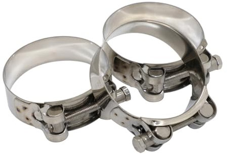Morsetto di fissaggio stile T Morsetto per tubo di scarico in acciaio inossidabile Accessori hardware Strumento di riparazione di fissaggio, 64MM, 67MM