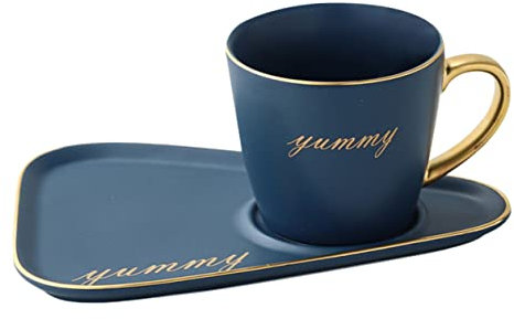 HOLIDYOYO Taza De Café Cerámica De Platillo Juego Para y Café Set De Mesa Para Casa y