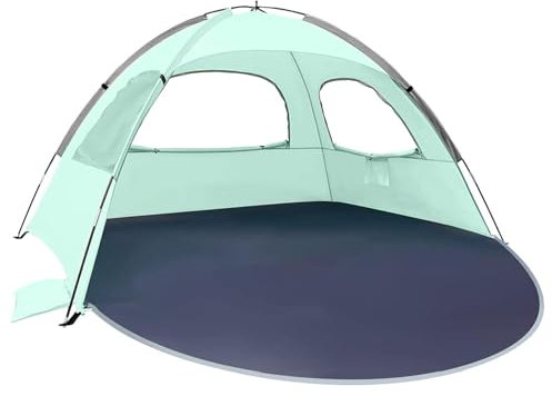 Strandzelt, Sonnenzelt für – Tragbares Strandzelt für den Außenbereich | Pop-Up, atmungsaktiv, für Babys, Spiele, Parks, Seen, Camping, Wandern