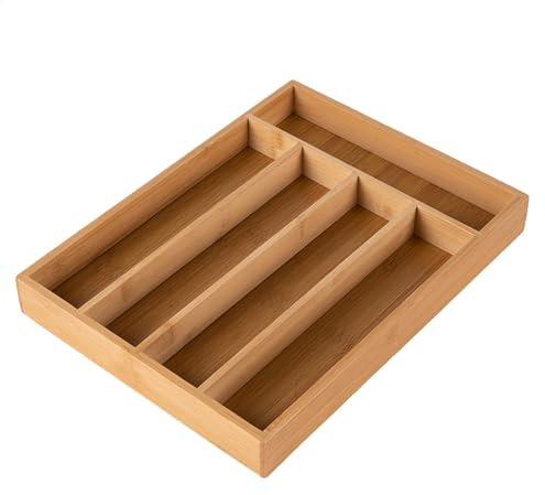 Organiseur d'ustensiles de cuisine pour tiroirs, plateau de rangement de couverts divisé, organiseur portable pour ustensiles ménagers, support d'argenterie peu encombrant pour salle à manger,