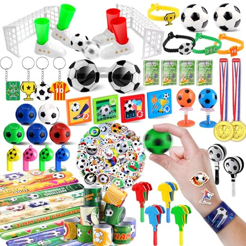 nicknack fotboll gåva barn födsel pojkar, 102 stycken fotboll födelsedag give away leksak, fotboll dekoration födelsedag barn