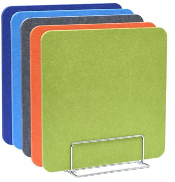 Sécateur de jardinage, Cloisons acoustiques en feutre, idéales for la maison, le bureau, la bibliothèque ou la salle de classe. Réduisez le bruit et les distractions visuelles.(Blue,30X100 with metal