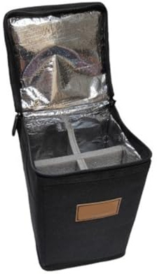 YIZITU Kleine Brennstoffe Zylinder Aufbewahrungstasche Camping Tanks Aufbewahrungstasche Kraftstoffe Zylinder Schutzhülle Campingdosen Tragetasche, Schwarz , S