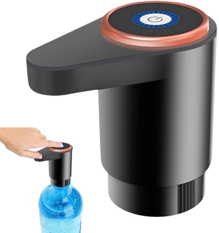 Portable Electric Water Dispenser Pump for 5 Gallon Bottles - USB Charging, Automatic Switch, Long-Lasting Rechargeable Battery, Home, Kitchen & Camping Use (Black)
