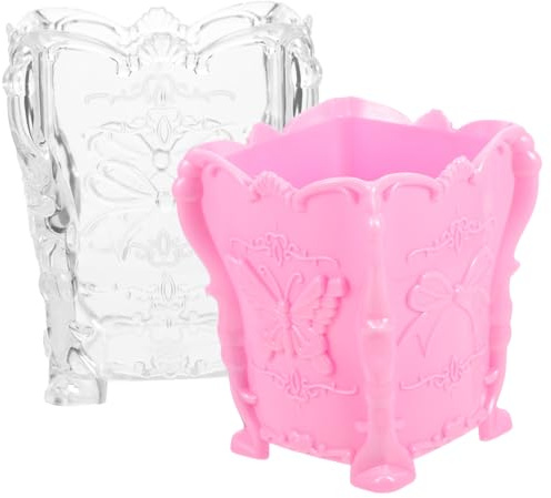 Soporte para Brochas de Maquillaje Pp 2 Piezas Organizador | Cosméticos y Papelería, Uso en Dormitorios u Oficinas, Mantiene los Artículos Ordenados y Limpios