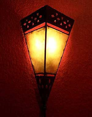 Marrakesch Orient & Mediterran Interior Lámpara de pared oriental marroquí de cuero Rabat Natur