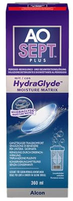 Aosept Plus mit Hydraglyde Kontaktlinsen-Pflegemittel | Einzelflasche | 1 x 360 ml