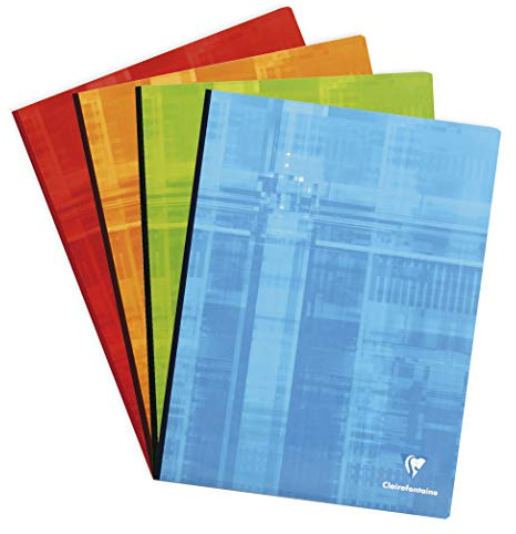 Clairefontaine 9361C Notizbuch A4+ 144 Blatt Seyes 90g farbig sortiert