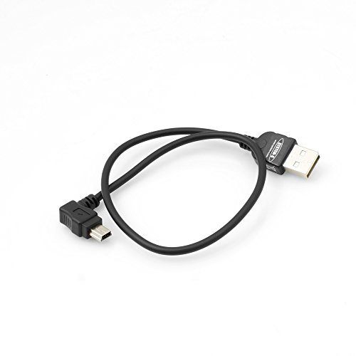 SYSTEM-S 0.3m Mini USB to USB A Angled Data & Charging Cable