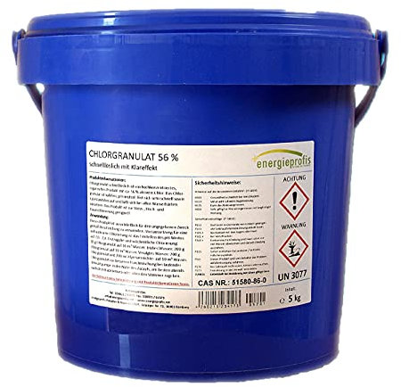 energieprofis 20 kg (4 x 5 kg) Chlorgranulat Chlor Granulat
