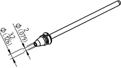 Kurtz Ersa Entlötspitze 0742ED2032H für X-Tool Vario Durchmesser innen 2,0 mm außen 3,2 mm Hochverzinnt, 1 Stück, 0742ED1548H