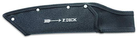 F. DICK Messerscheide, AJAX Red Spirit (Messerköcher für Kochmesser AJAX, Antislip Material, vernäht und vernietet) 90131000, Schwarz
