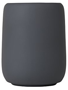 blomus -SONO- Zahnputzbecher aus Keramik, Magnet, Zahnbürstenhalter mit Platz für Zahnbürste und Zahnpasta, Soft-Touch, exklusives Badaccessoire (H / B / T: 11 x 8,5 x 8,5 cm, Magnet, 69041)