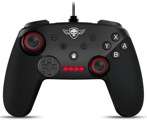 SPIRIT OF GAMER - PGP Bluetooth Gamepad Mandos Pro Gaming Controller Black - Inalámbrico - Recargable A Través De USB - Control De Agarre - Motores De Doble Vibración - Autonomía De 12 Horas