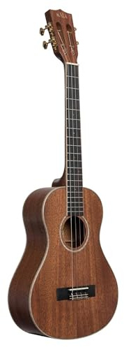 Kala Solid Mahogany Super Tenor Ukulele, Acoustic Ukulele with Ebony Fingerboard, Premium Sound, 30-Inch Size, Ideal for Players of All Levels, Natural Satin Finish