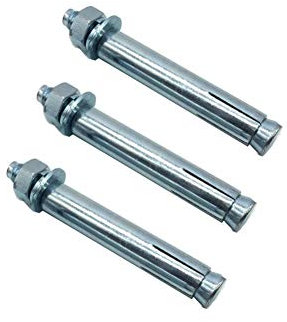 MroMax M16x100mm Zinco Placcato Acciaio Al Carbonio Bulloni Di Espansione Hex Dadi Manica Ancoraggio Fissaggio per Recinzione Casa Installazione Aria Condizionata 3pcs
