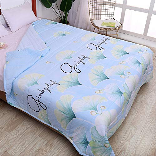 WWYL Literie, Cool Summer Couette, Printemps, Automne Et Hiver Couette, 100% De Fibres De Coton De Polyester, Anti-Allergique. (B,140 x 200 cm 0.9kg)