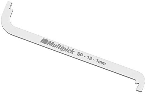 Multipick ELITE Lockpicking Spanner Profi SP-13 TOK 1,0 mm Breite – Tension Over Keyway - Schloss Spanner Werkzeug Tool für das Lockpicking Set und Dietrich Set für Anfänger und Profis