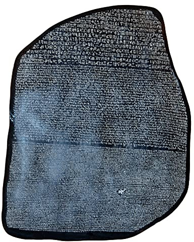 Discoveries Egyptian Imports Briefbeschwerer aus Rosetta-Stein, 10,2 cm, kleines Sammlerstück, hergestellt in Ägypten