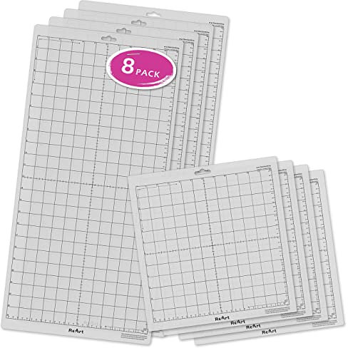 Standard-Schneidematte für Silhouette Cameo – 30,5 x 61 cm, 4 Stück, 30,5 x 30,5 cm, 4 Stück, selbstklebende Schnittmatte, Ersatz-Set, Matten, Vinylhandwerk