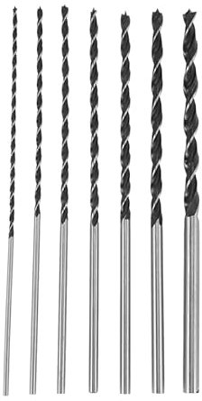NITVIA 7Pcs X Long Wood Drill Bit Set 4Mm 5Mm 6Mm 7Mm 8Mm 10Mm 12Mm X 300Mm