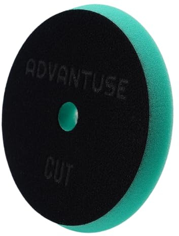 ADVANTUSE - Polierpads Polierschwämme Poliersets für Exzenter- und Rotationspoliermaschine (Heavy Cut Pad 125mm)