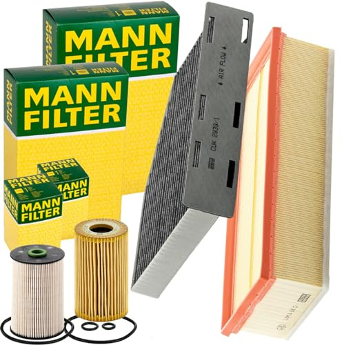 Mann Filter Inspektionspaket Filterset | CUK2939+C35154+HU7008Z+PU936/1x für A3 8P Golf 5 6 Octavia