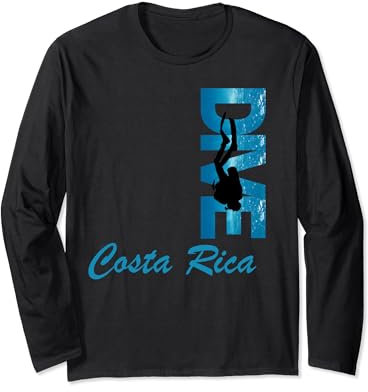 Tauchen in Costa Rica Tauchausflug Diver Tee Langarmshirt