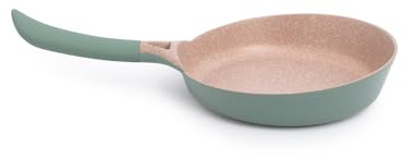 CREATE / PAN STUDIO/Sartén de aluminio fundido de Ø24cm con revestimiento cerámico verde sage/Asa de baquelita. para todo tipo de cocinas. resistente y duradera. fácil de limpiar. libres de PFOA