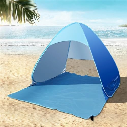 Tenda da sole da spiaggia, UPF 50+, automatica, tenda da spiaggia istantanea per esterni, tenda parasole con borsa per il trasporto, 165 x 30 x 100 cm