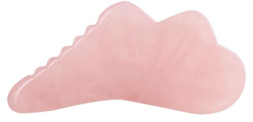 FRCOLOR Natürlicher Jade Gua Sha Stein 3.9 Zoll Massageboard Für Gesicht Und Körper Massagegerät Zur Förderung Der Durchblutung Und Entspannung
