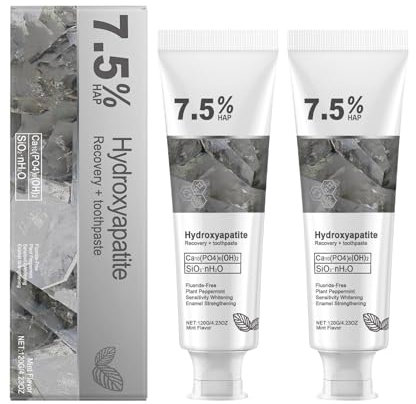 2PCS CEELIKE Toothpaste Hydroxyapatite Toothpastes for Enamel Gentle and Effective Formula,Fluoride-Free Toothpaste for Sensitive Teeth,Daily Use for Oral Health, 4.23oz