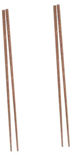 HEALEEP 2paia Bacchette Lunghe Legno Cinese Resistenti Al Calore Per Cucina e Friggere Per Hot Pot e Frittura Facili Da Pulire e Maneggiare