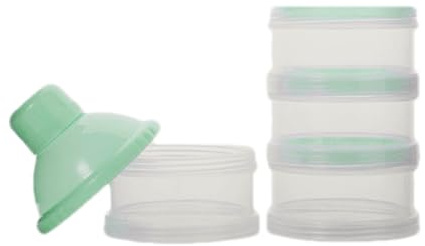 Milchpulverspender – tragbarer Formelspender | 5 abnehmbare abnehmbare Schichten stapelbar Easy Clean Milkizer für Reis, Müsli, Snacks, Reisefreundliche Aufbewahrung