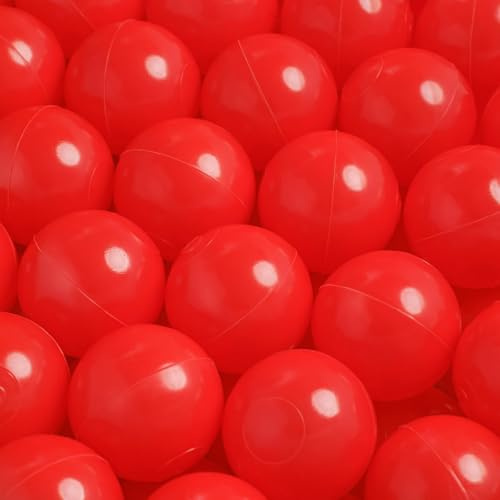 MISIOO Adorables bolas para piscina de pelotas, 600 unidades, 6 cm, plástico seguro no tóxico, resistente al aplastamiento, juguetes a partir de 1 año, juguete para bebés