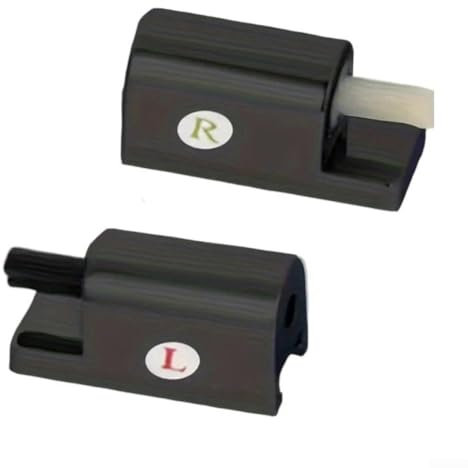 Charnières noires élégantes pour siège de toilette avec fermeture douce, améliorez votre expérience de salle de bain dès aujourd'hui