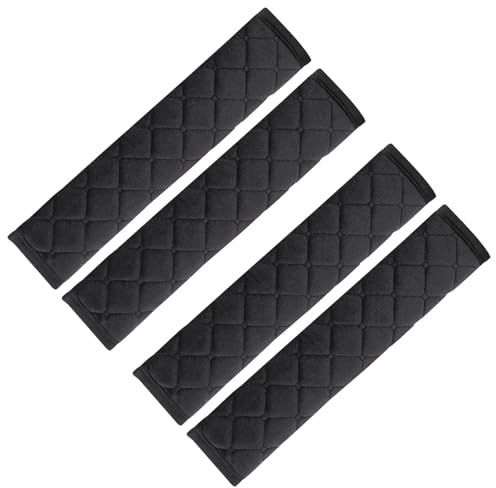 BSITSSS 4PCS Almohadillas para Cinturón de Seguridad, Almohadilla Cinturon Coche, Protector Cinturon Coche, Suave y Cómodo Funda Cinturon Coche, Almohadillas Cinturon Coche para Adulto Almohadillas