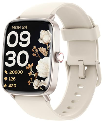 Smart Watch for Women Men(Answer/Make Calls), 1.85 HD Screen Fitness Watch with SpO2 Heart Rate Sleep Monitor, Smart Watches 100+ Sport IP68 Waterproof, Step Counter Ladies Smartwatch for iOS Android