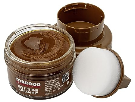 Tarrago Self Shine Cream Kit 50ml | Crema de Ceras Autobrillante | Apto para Cuero y Cuero Sintético