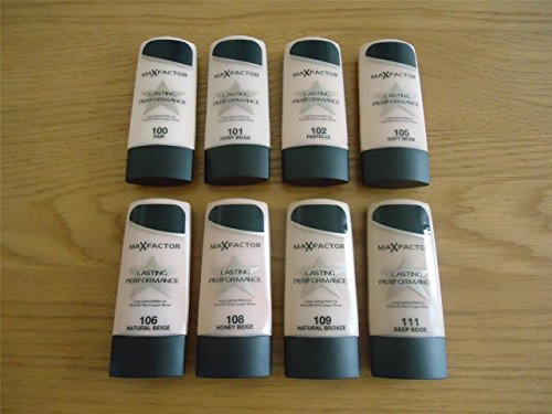 3 x Max Factor, Lasting Performance Foundation, 102 Pastelle, (35ml), New