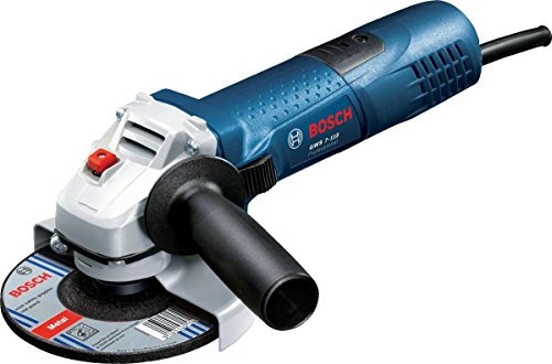 Bosch Professional Corded Angle Grinder GWS 7-115 (240V, 720W, incl. Auxiliary handle, Backing flange, Locking nut, Protective guard, Two-hole spanner)