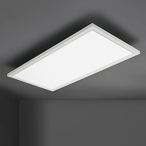 IMPTS LED Deckenleuchte Panel Flach, 30x60cm Deckenlampe für Küche, Flur, Schlafzimmer, Keller, Esszimmer, Balkon 27W, 2600 lumen,3000K, Rechteckig, warmweiß