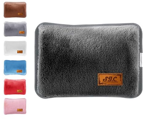 Bolsa de agua caliente eléctrica con forro de felpa suave, 500 W, útil como calentador de manos y calentador de pies. Ideal para reducir dolores musculares, dorsales y menstruales