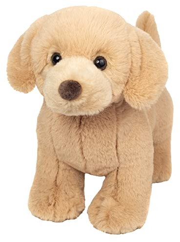 Teddy Hermann 91978 Golden Retriever Hund stehend 30 cm, Green Friends Kuscheltier, nachhaltiges Plüschtier mit recycelten Materialien