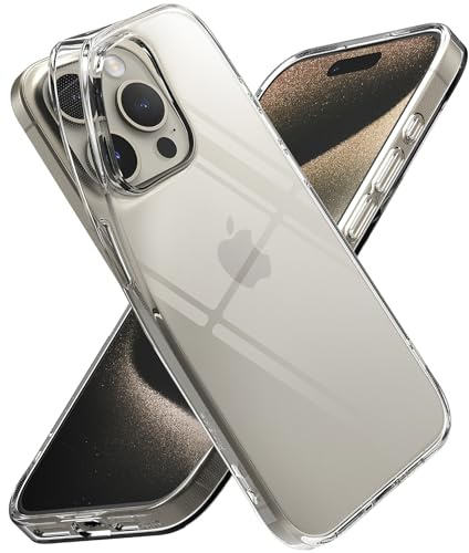 Ringke Air Case Kompatibel mit iPhone 15 Pro Max Hülle, Weichem TPU-Silikon Klarer Handyhülle für iPhone 15 Pro Max 6,7 - Clear
