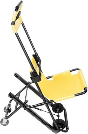 vinnyooc Manueller Aufzug Treppenstuhl 350LB Tragbarer Treppenstuhl Treppenkarre Klappbar Transportwagen Faltender Evakuierungsstuhl Für Täglichen Transfer