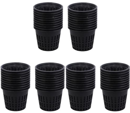 YARNOW 3 Set Coppa Rete Tazze Per Piantare Vaso Per Piante Extra Vasi Idrocoltura Vasi Per Idrocoltura Tazze Di Rete Per Piantare Vaso Idroponico Plastica 40 Pezzi * 3