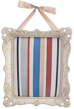 elbmöbel Memoboard antik Newsholder Kartenhalter Cottage Memotafel Bilderrahmen (Creme, 33x28x4)