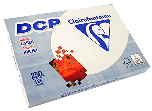 Clairefontaine Papier, 125 Blatt, DCP, 250 g, A4, 210 x 297 mm, FSC-zertifiziert, elfenbeinfarben, 5 Stück